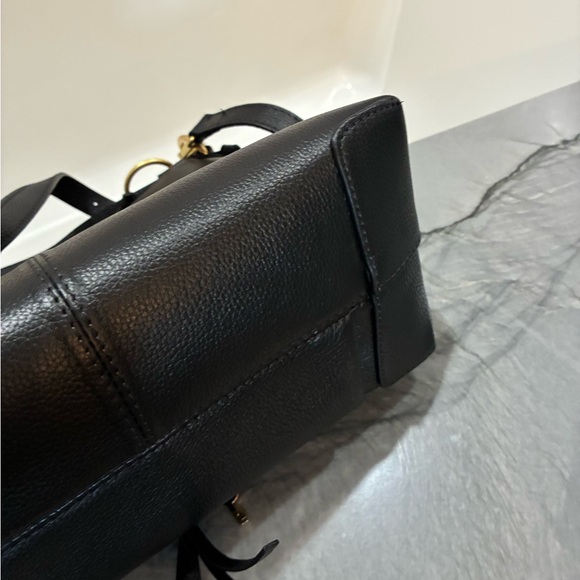 Chloe Joan Cross Body Black Leather/Suede Bag - Picture 14 of 16